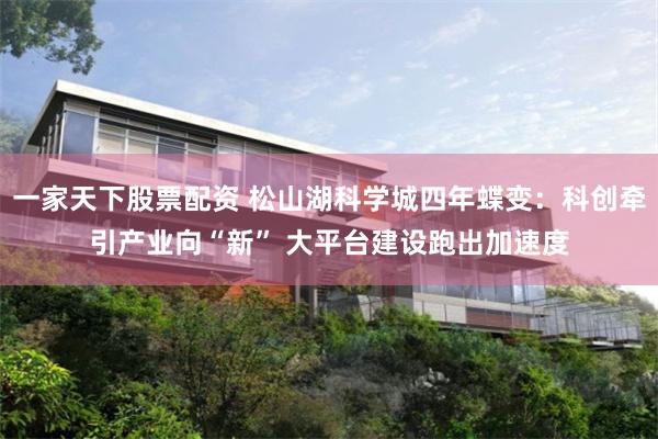 一家天下股票配资 松山湖科学城四年蝶变：科创牵引产业向“新” 大平台建设跑出加速度