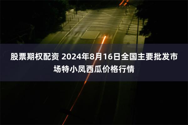 股票期权配资 2024年8月16日全国主要批发市场特小凤西瓜价格行情