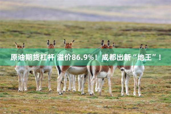 原油期货杠杆 溢价86.9%！成都出新“地王”！